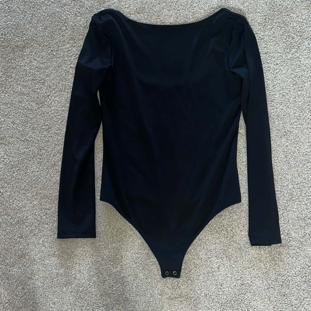 Express black bodysuit (polyester spandex blend). Worn once!